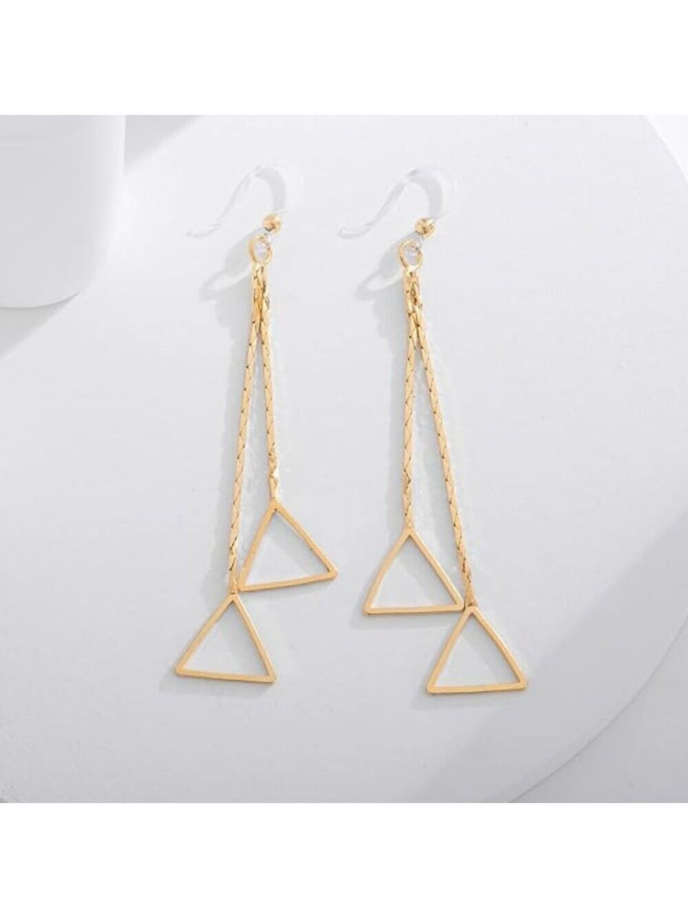 ⭐️3 for $10⭐️ Gold Drop Dangle Triangle Earrings